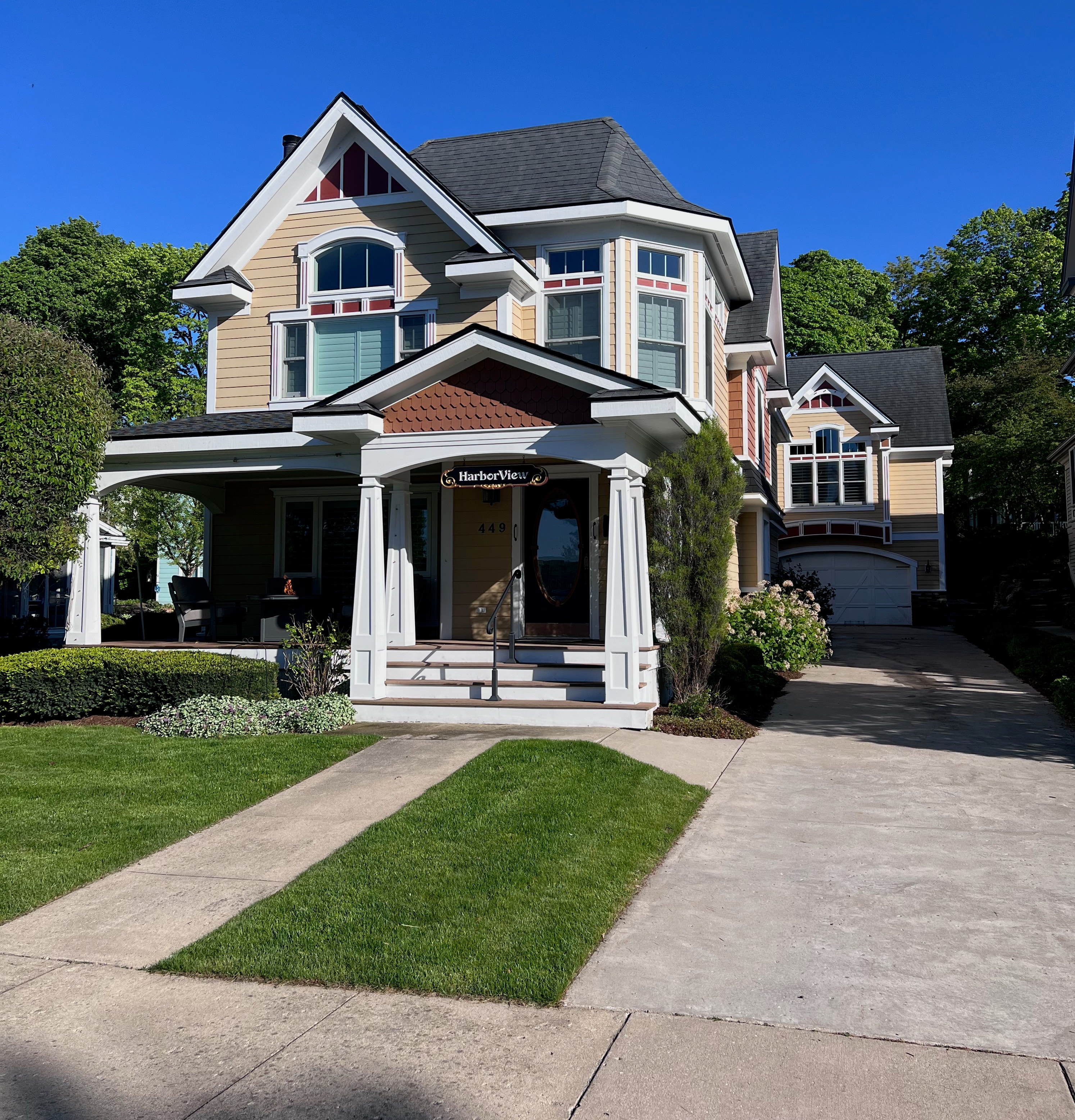 Exterior of the lake house