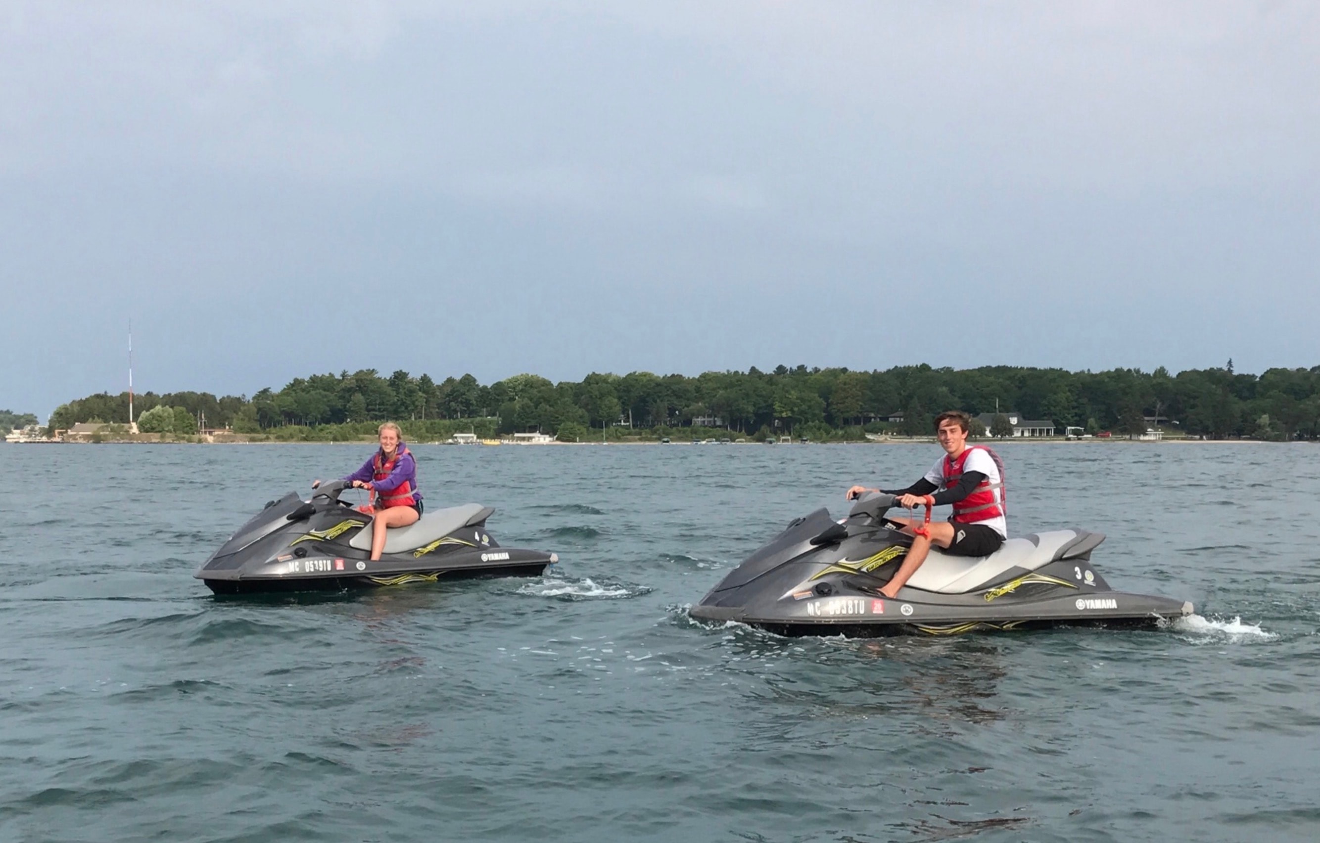 Boating on Lake Charlevoix — clear blue water and summer fun