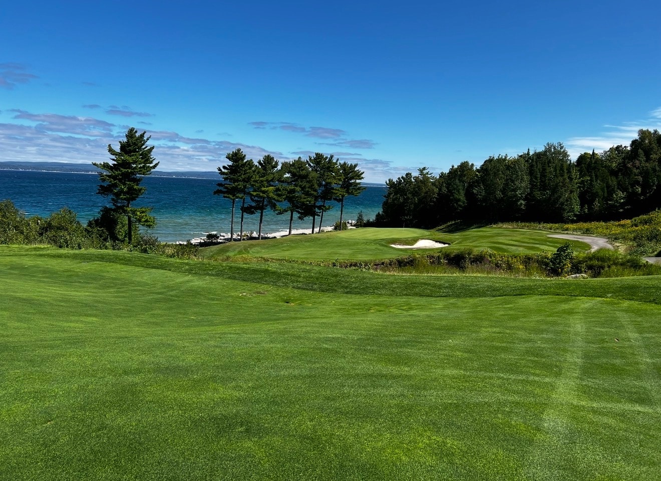 Championship golf course in northern Michigan — scenic fairway